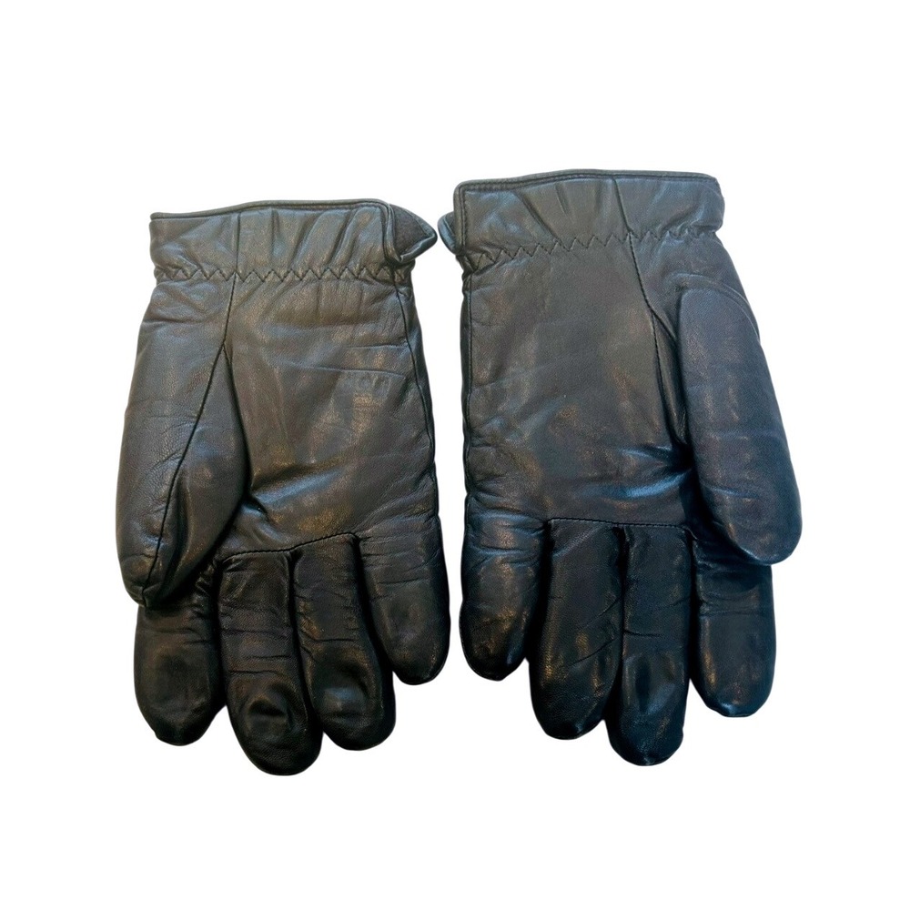 Swany Outlast Black Leather Gloves Womens Size Large Fleece Lined Winter Warm - Picture 2 of 6